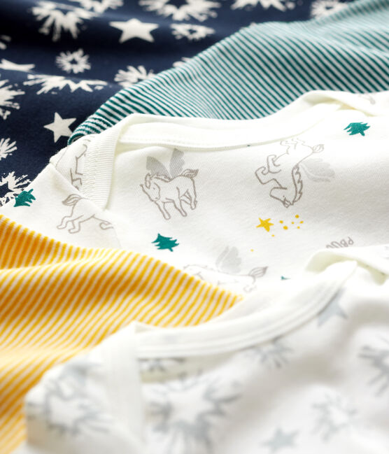 5er-Set langärmelige Baby-Bodys aus Baumwolle mit Sternenmotiv variante 1