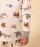 Kinderpyjama zum Verkleiden aus Molton mit Hundmotiv weiss MARSHMALLOW/weiss MULTICO