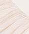 Kurzärmeliges Kinder-Kleid aus Baumwolle und Tüll weiss MARSHMALLOW/rosa COPPER