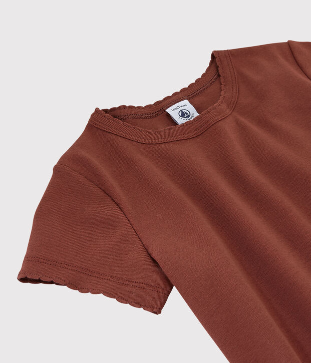 Klassisches Kinder-T-Shirt aus Baumwolle f&uuml;r M&auml;dchen/Jungen orange