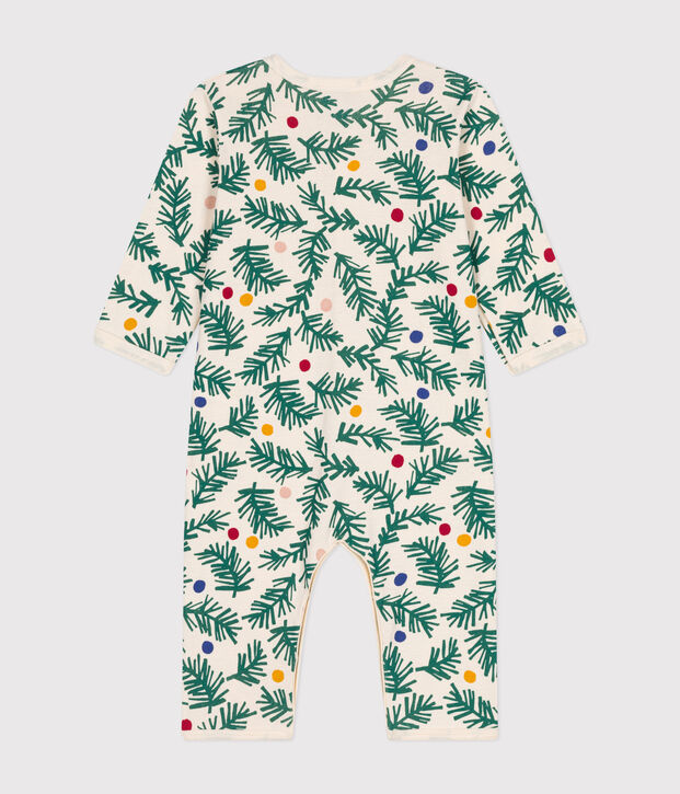 Gemusterter Baby-Pyjama ohne F&uuml;&szlig;e aus Baumwolle rot/rot