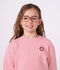 Kinder-Sweatshirt aus einfarbiger Baumwolle rosa
