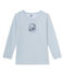 Jungen-T-Shirt aus Wolle/Baumwolle blau Fraicheur
