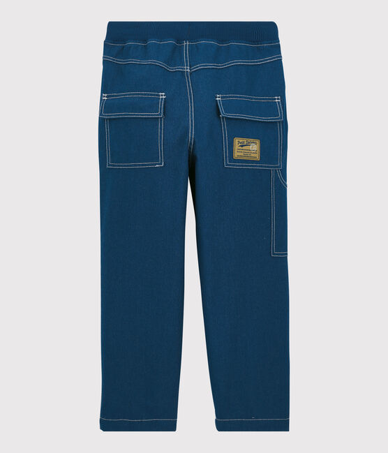 Kinder-Hose aus Sergestoff in Regular Fit-Passform für Jungen blau MAJOR