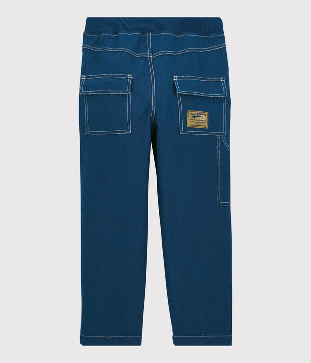 Kinder-Hose aus Sergestoff in Regular Fit-Passform f&uuml;r Jungen blau