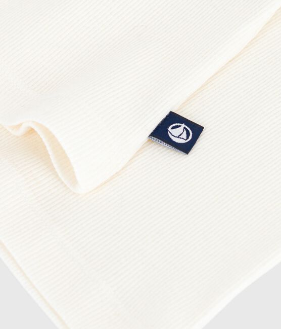 Damen-Tanktop aus Wolle und leichter Baumwolle naturfarben MILK