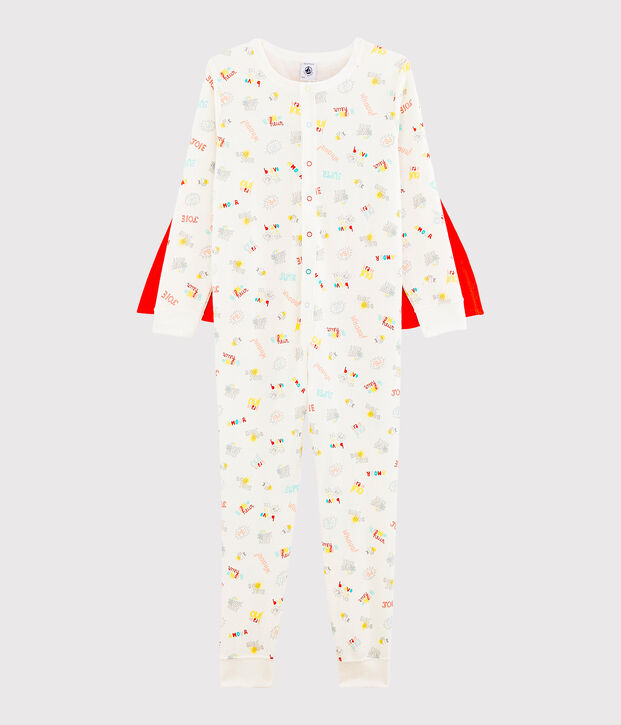 Overall f&uuml;r Jungen weiss/vielfarbig