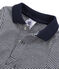 Langärmliger Baby-Body mit Polokragen für Jungen blau SMOKING/weiss LAIT