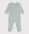 Gestreifter Baby-Strampler aus Baumwolle blau PAUL/weiss MARSHMALLOW
