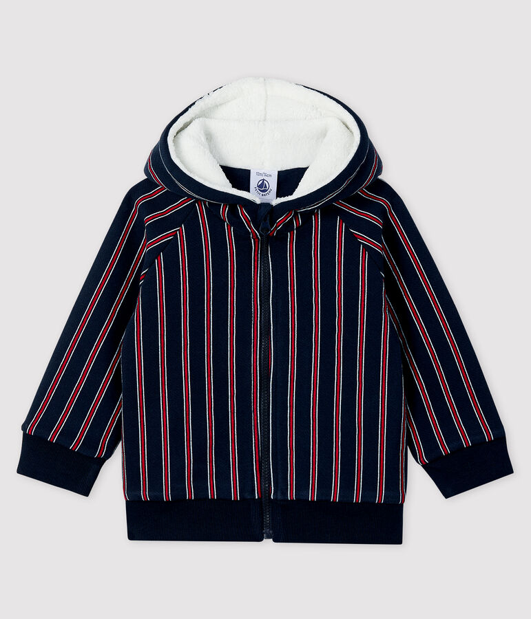 Baby-Kapuzensweatshirt f&uuml;r Jungen blau/vielfarbig