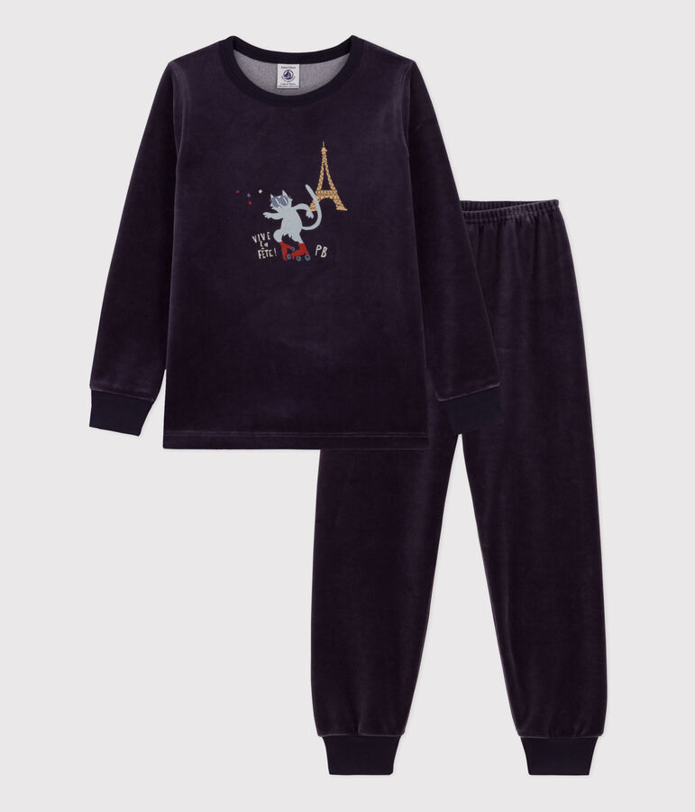 Kinderpyjamas Paris aus Nicki blau