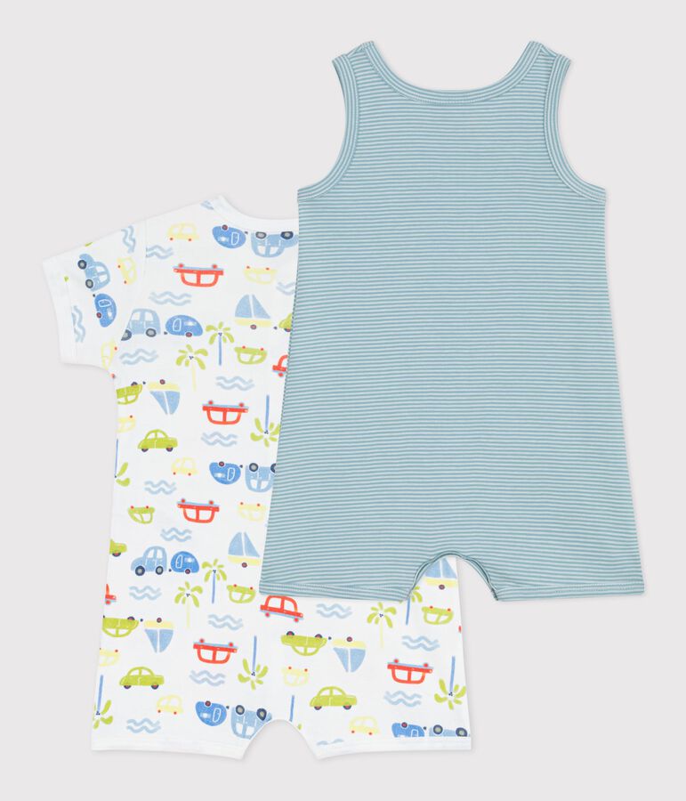 Set Baby-Kurzoveralls aus bedruckter Baumwolle variante 1