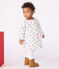 Langärmeliges Baby-Kleid aus Baumwolle mit Blumenmuster blau MILK/ SOIR