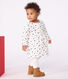 Langärmeliges Baby-Kleid aus Baumwolle mit Blumenmuster