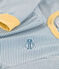 Kinderpyjama aus Baumwolle mit Ringelstreifen blau ROVER/weiss MARSHMALLOW