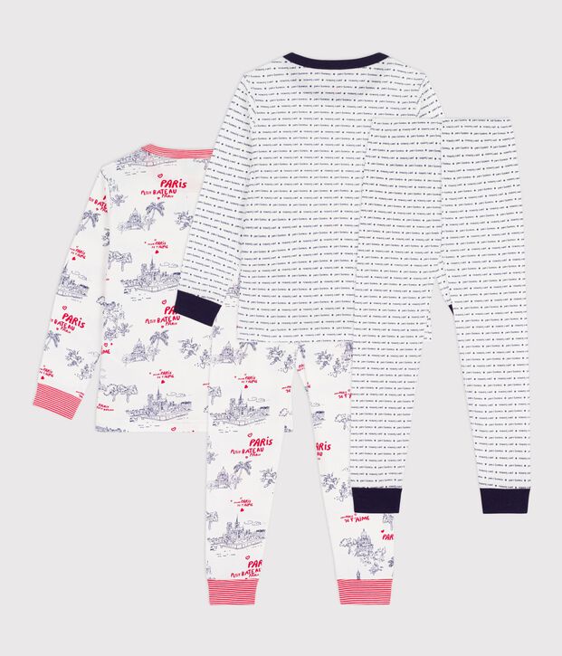 Set Kinder-Pyjamas aus bedruckter Baumwolle vielfarbig
