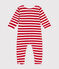 Strampler aus Nicki mit Weihnachtsmotiven rot AURORA/ MARSHMALLOW