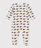 Pyjama aus Samt mit Meereswalen beige MONTELIMAR/blau MEDIEVAL
