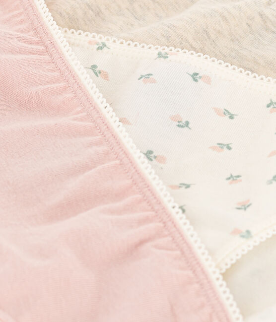 3er-Set Slips aus Baumwolle mit Wolkenmotiv für Mädchen variante 1
