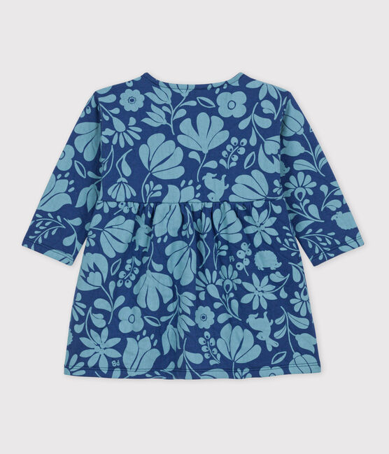 Bedrucktes langärmeliges Babykleid aus gestepptem Doppeljersey CREPUSCULE/ ROVER