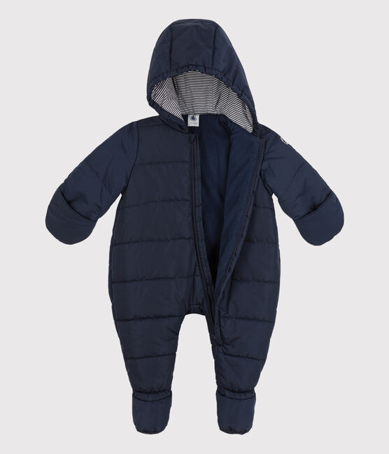 Baby-Schneeanzug aus recycelten Materialien blau SMOKING