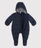 Baby-Schneeanzug aus recycelten Materialien blau SMOKING