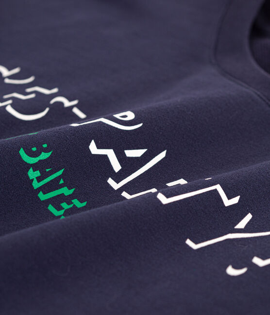 Sweatshirt aus Baumwolle für Damen blau SMOKING