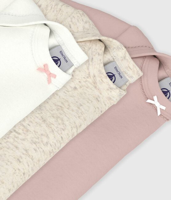 Langärmlige Baby-Bodys aus Baumwolle im 3er-Set variante 1
