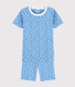 Snugfit Kurzpyjama aus Baumwolle mit Bananenmotiv