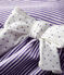 Babykleid mit Milleraies-Streifen für Mädchen violett REAL/weiss MARSHMALLOW