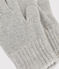 Kinder-Handschuhe aus Strick grau CHATON CHINE