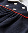 Ärmelloses Baby-Mädchen-Kleid aus gedoppeltem Jersey blau SMOKING
