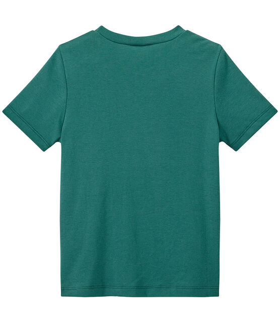 Jungen-T-Shirt mit Brusttasche grün Olivier