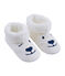 Unisex-Hausschuhe aus Fleece weiss MARSHMALLOW