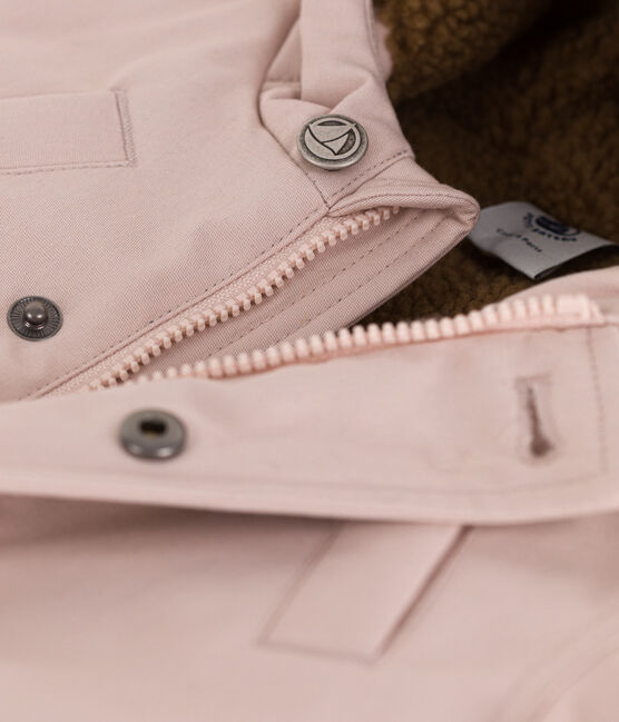 Wasserabweisender Baby-Parka rosa SALINE