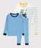 Set aus 2 Rippstrick-Pyjamas für kleine Jungen variante 1