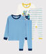 Set aus 2 Rippstrick-Pyjamas für kleine Jungen