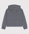 Kapuzen-Sweatshirt aus Baumwolle für Damen blau SMOKING/weiss MARSHMALLOW