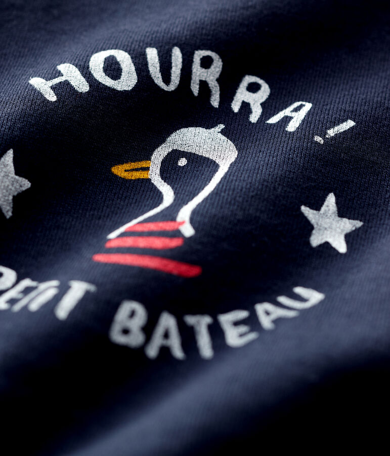 Baby-Sweatshirt aus Molton. blau