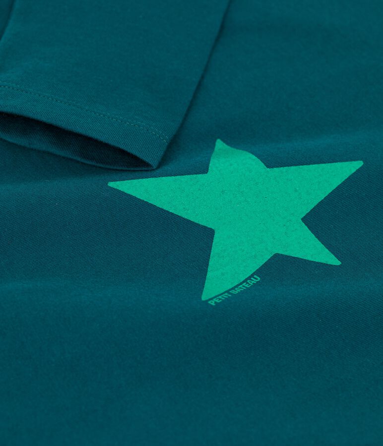 Lang&auml;rmeliges Kinder-T-Shirt aus Baumwolle f&uuml;r Jungen gr&uuml;n