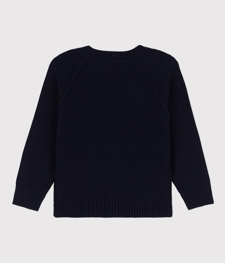 Kinder-Strickweste f&uuml;r Jungen blau