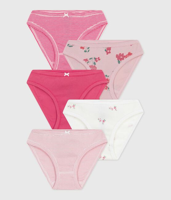 Set Kinder-Slips aus Baumwolle mit Blumenmuster variante 1