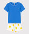 Kinder-Kurzpyjama aus Baumwolle für Jungen blau BRASIER/weiss MULTICO