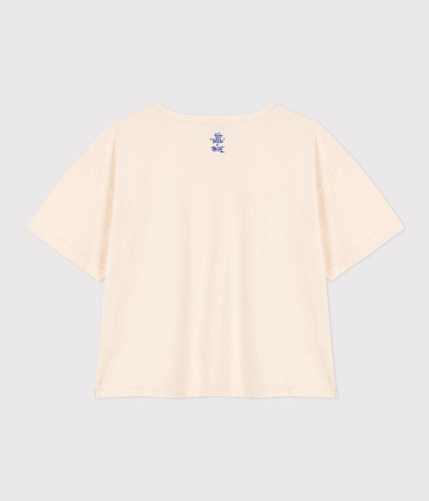 Damen-T-Shirt LE BOXY aus Baumwolle naturfarben