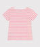 Gestreiftes T-Shirt aus geflammtem Jersey Kinder/Mädchen AVALANCHE/ SHOCKING