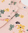 Kinderpyjama aus Doppeljersey mit Blumenmotiv für Mädchen rosa SALINE/weiss MULTICO
