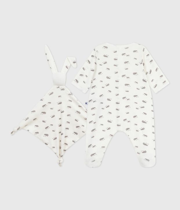 Newborn-Geschenkset aus bedruckter Baumwolle vielfarbig