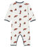Baby-Strampler ohne Füße aus Rippstrick für Jungen weiss MARSHMALLOW/ MULTICO CN