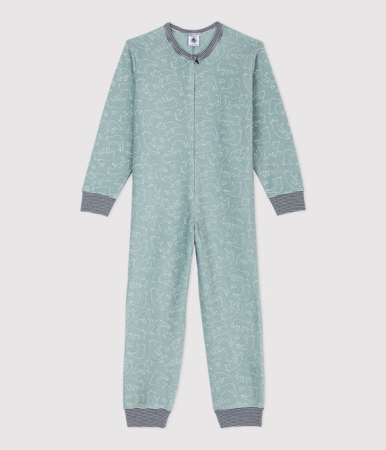 Overall aus Frottee mit Bären-Motiv SEDUMBLUE/ MARSHMALLOW