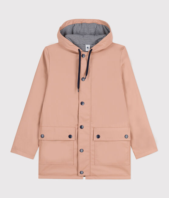 Klassische Regenjacke aus recyceltem Material und Bio-Baumwolle beige VINTAGE